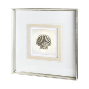 Vintage Scallop Shell by Mercana Studio a Framed Art Print Matted under Glass by Mercana at Eve Furniture