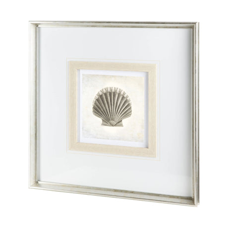 Vintage Scallop Shell by Mercana Studio a Framed Art Print Matted under Glass by Mercana at Eve Furniture