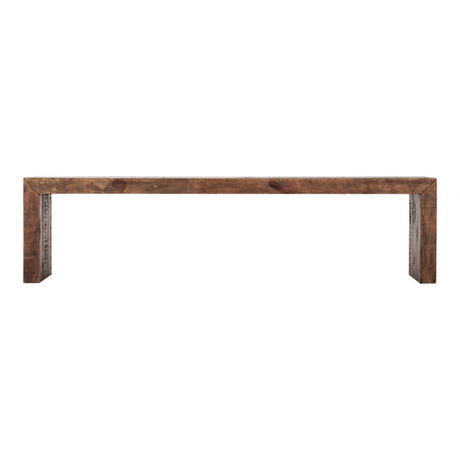 Vintage Small Bench Light Brown by Moe's Home at Eve Furniture