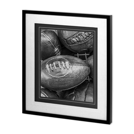 Vintage Sport - Rugby by Frank Assaf a Hand Embellished Textured Framed Art Photo Matted under Glass by Mercana at Eve Furniture