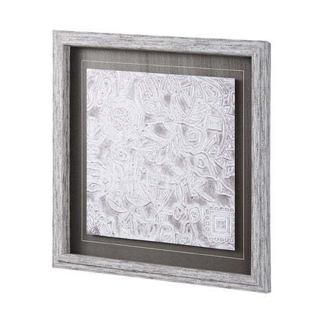 Vintage Tile Collection I by Mercana Studio a Hand Embellished Textured Framed Art Print by Mercana at Eve Furniture
