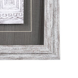 Vintage Tile Collection I by Mercana Studio a Hand Embellished Textured Framed Art Print by Mercana at Eve Furniture