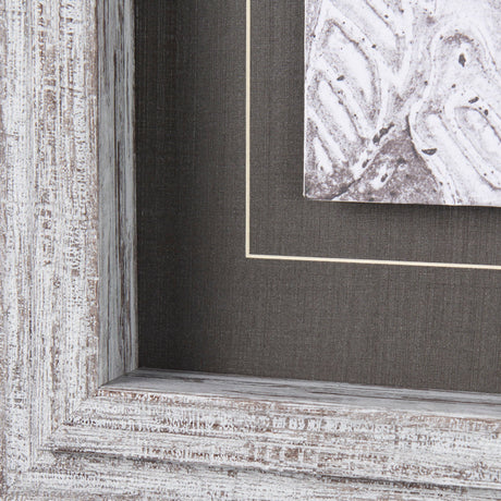 Vintage Tile Collection I by Mercana Studio a Hand Embellished Textured Framed Art Print by Mercana at Eve Furniture