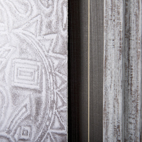 Vintage Tile Collection I by Mercana Studio a Hand Embellished Textured Framed Art Print by Mercana at Eve Furniture