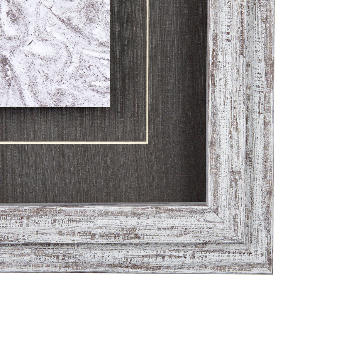 Vintage Tile Collection II by Mercana Studio a Hand Embellished Textured Framed Art Print by Mercana at Eve Furniture