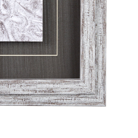 Vintage Tile Collection II by Mercana Studio a Hand Embellished Textured Framed Art Print by Mercana at Eve Furniture