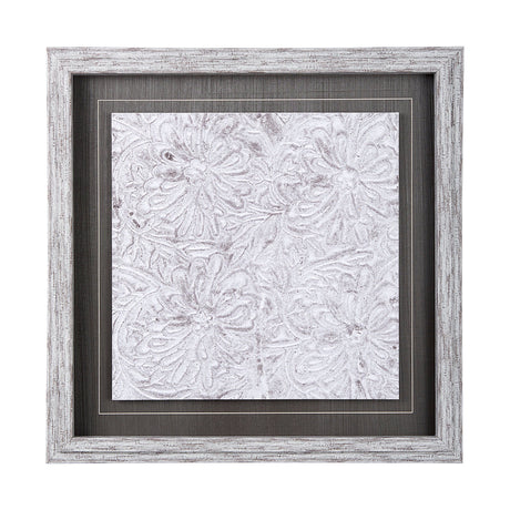 Vintage Tile Collection II by Mercana Studio a Hand Embellished Textured Framed Art Print by Mercana at Eve Furniture
