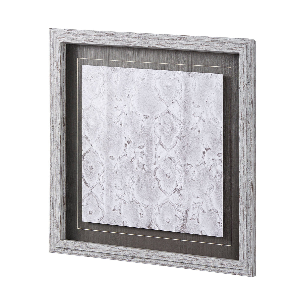 Vintage Tile Collection III by Mercana Studio a Hand Embellished Textured Framed Art Print by Mercana at Eve Furniture