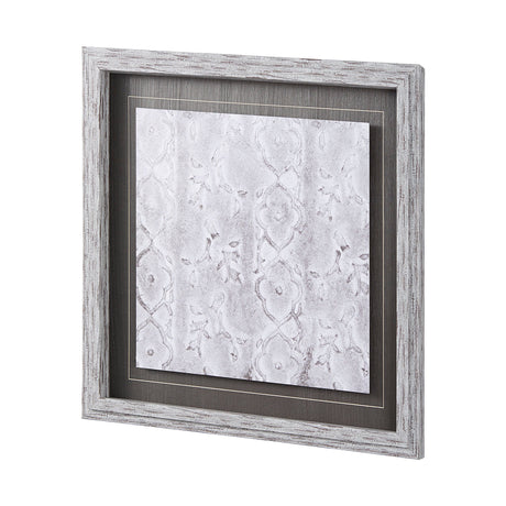 Vintage Tile Collection III by Mercana Studio a Hand Embellished Textured Framed Art Print by Mercana at Eve Furniture