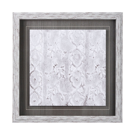 Vintage Tile Collection III by Mercana Studio a Hand Embellished Textured Framed Art Print by Mercana at Eve Furniture
