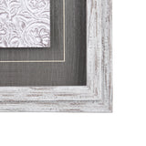 Vintage Tile Collection IV by Mercana Studio a Hand Embellished Textured Framed Art Print by Mercana at Eve Furniture