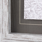 Vintage Tile Collection IV by Mercana Studio a Hand Embellished Textured Framed Art Print by Mercana at Eve Furniture