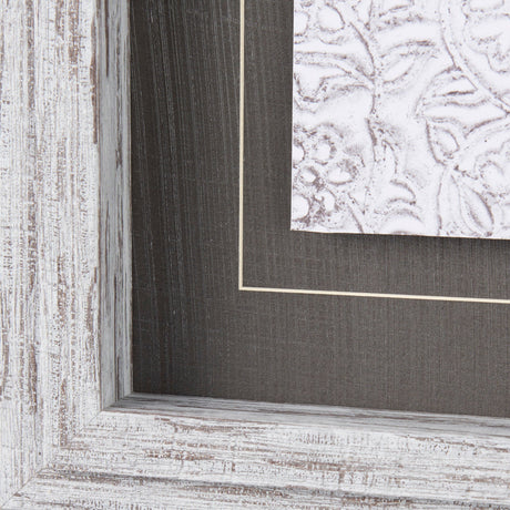 Vintage Tile Collection IV by Mercana Studio a Hand Embellished Textured Framed Art Print by Mercana at Eve Furniture