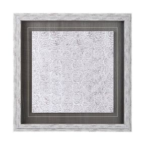 Vintage Tile Collection IV by Mercana Studio a Hand Embellished Textured Framed Art Print by Mercana at Eve Furniture