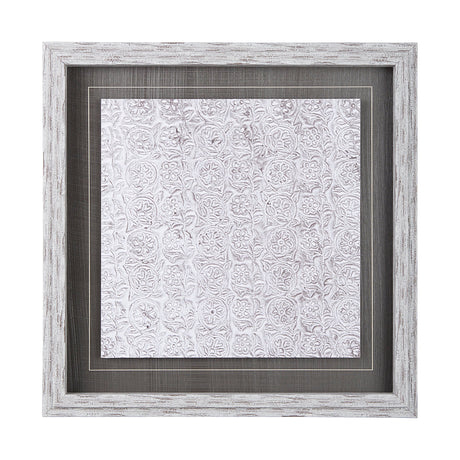 Vintage Tile Collection IV by Mercana Studio a Hand Embellished Textured Framed Art Print by Mercana at Eve Furniture