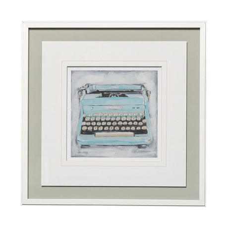Vintage Typewriter III by Ethan Harper a Framed Art Print Matted under Glass by Mercana at Eve Furniture