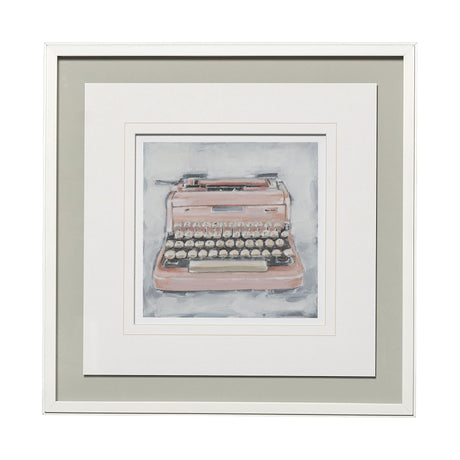 Vintage Typewriter IV by Ethan Harper a Framed Art Print Matted under Glass by Mercana at Eve Furniture