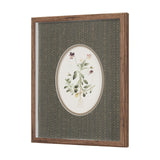 Viola Arvensis Flowers by Pierre Joseph Redoute a Hand Embellished Framed Print under Glass by Mercana at Eve Furniture