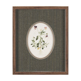 Viola Arvensis Flowers by Pierre Joseph Redoute a Hand Embellished Framed Print under Glass by Mercana at Eve Furniture