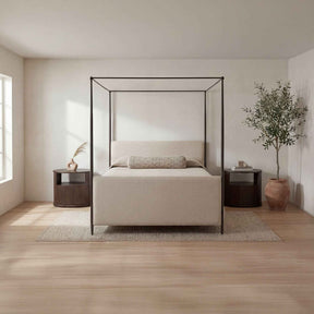 Viola Beige King Bed by Moe's Home at Eve Furniture