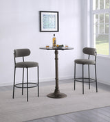 Viola Boucle Upholstered Bar Stool Black (Set of 2)