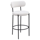 Viola Boucle Upholstered Bar Stool Cream (Set of 2)