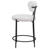 Viola Boucle Upholstered Counter Stool Cream (Set of 2)