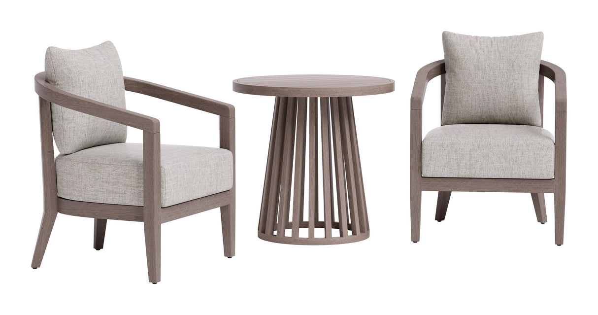 Viola Brown Outdoor Patio Seating Set by Zuomod at Eve Furniture
