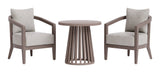 Viola Brown Outdoor Patio Seating Set by Zuomod at Eve Furniture