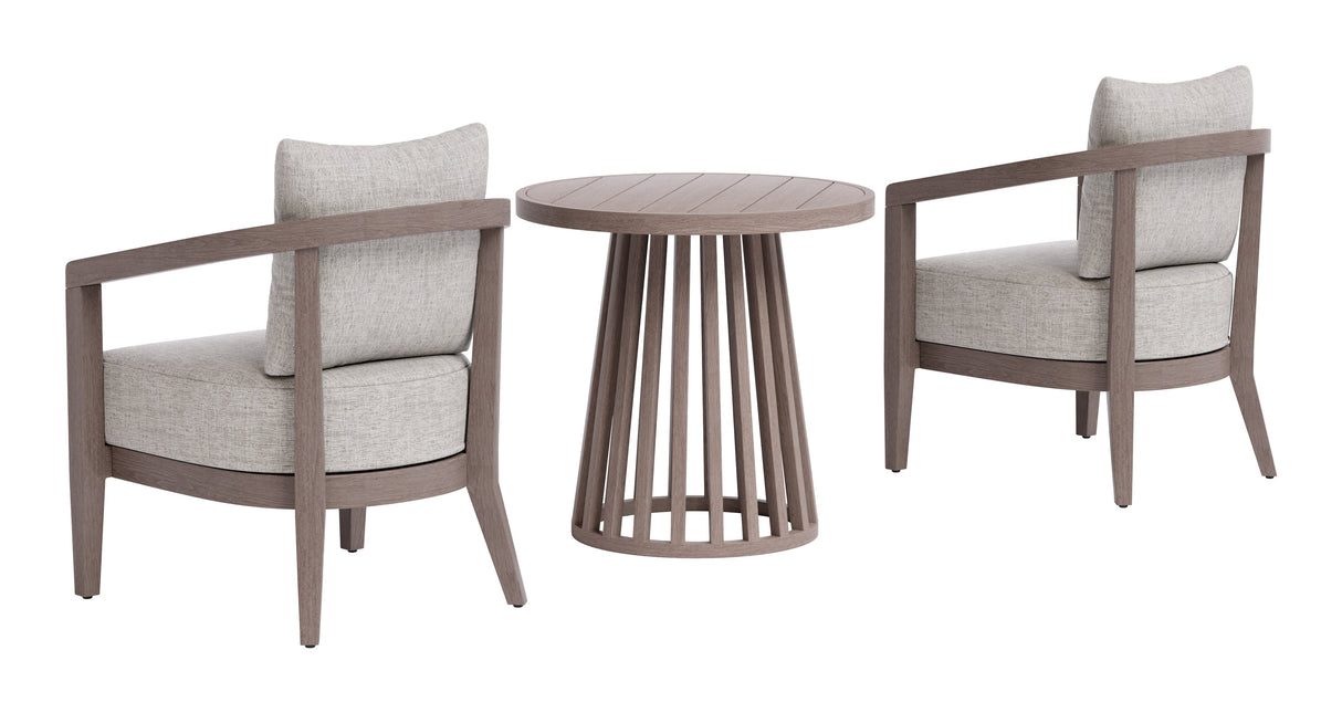 Viola Brown Outdoor Patio Seating Set by Zuomod at Eve Furniture