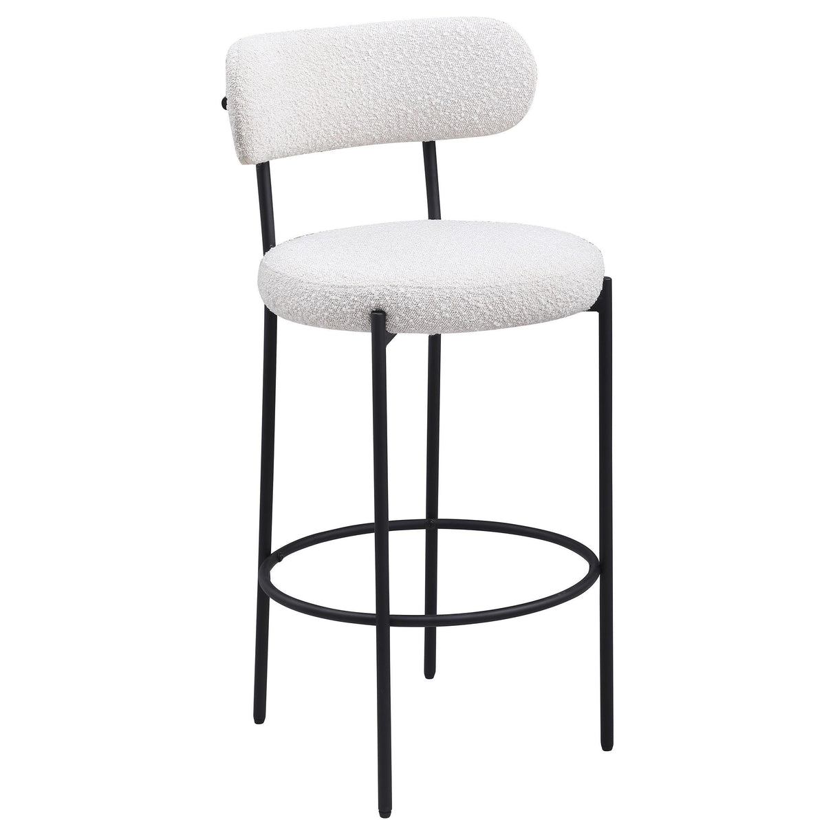 Viola Cream Boucle Upholstered Bar Stool, Set of 2 by Coaster at Eve Furniture