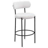 Viola Cream Boucle Upholstered Bar Stool, Set of 2 by Coaster at Eve Furniture
