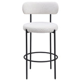 Viola Cream Boucle Upholstered Bar Stool, Set of 2 by Coaster at Eve Furniture