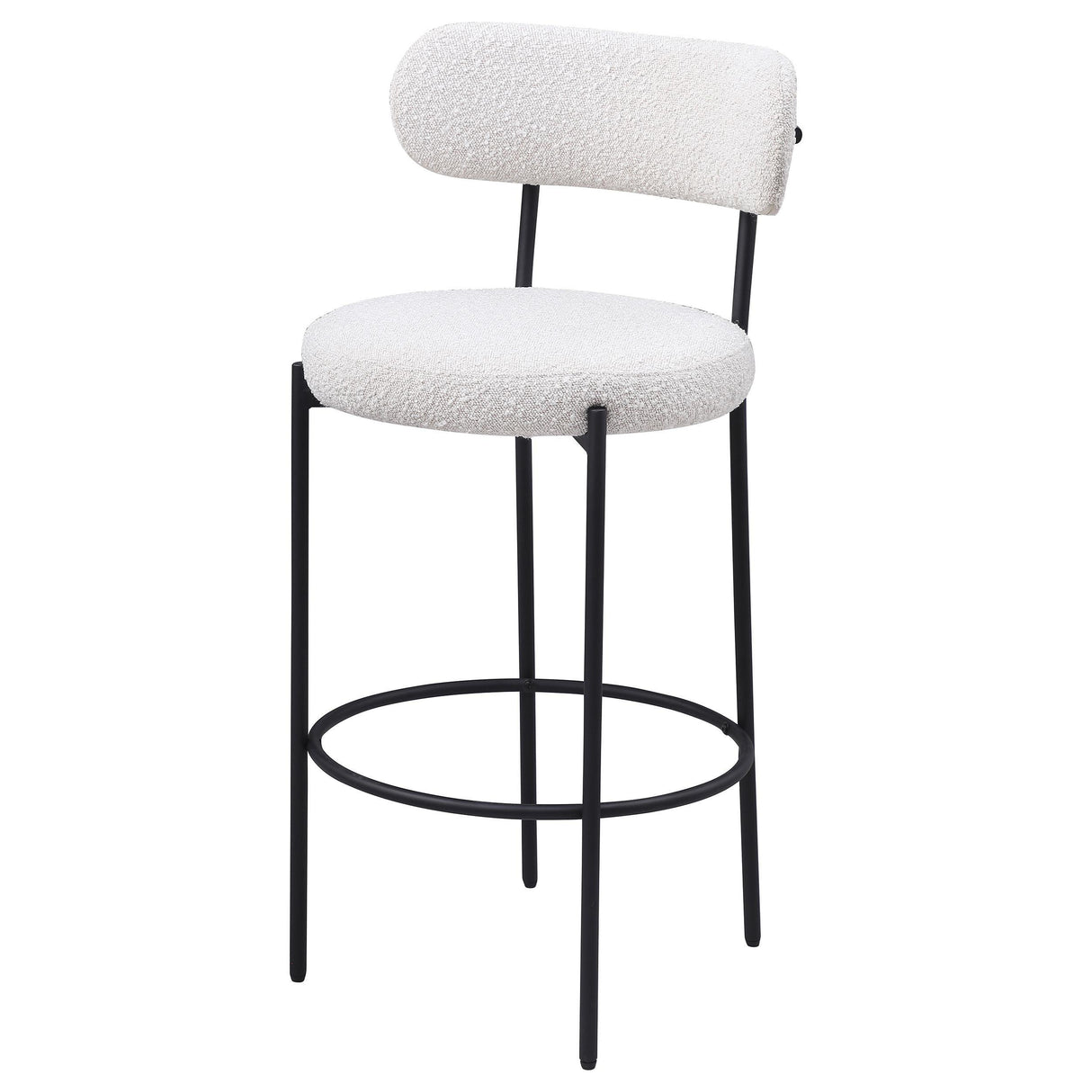Viola Cream Boucle Upholstered Bar Stool, Set of 2 by Coaster at Eve Furniture