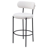 Viola Cream Boucle Upholstered Bar Stool, Set of 2 by Coaster at Eve Furniture