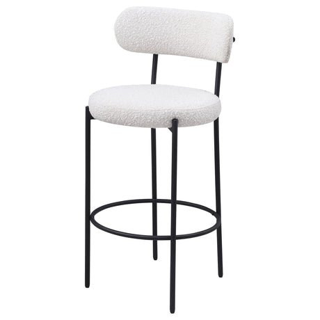 Viola Cream Boucle Upholstered Bar Stool, Set of 2 by Coaster at Eve Furniture