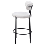 Viola Cream Boucle Upholstered Bar Stool, Set of 2 by Coaster at Eve Furniture