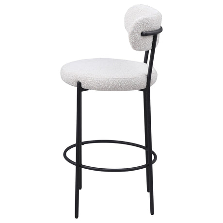 Viola Cream Boucle Upholstered Bar Stool, Set of 2 by Coaster at Eve Furniture