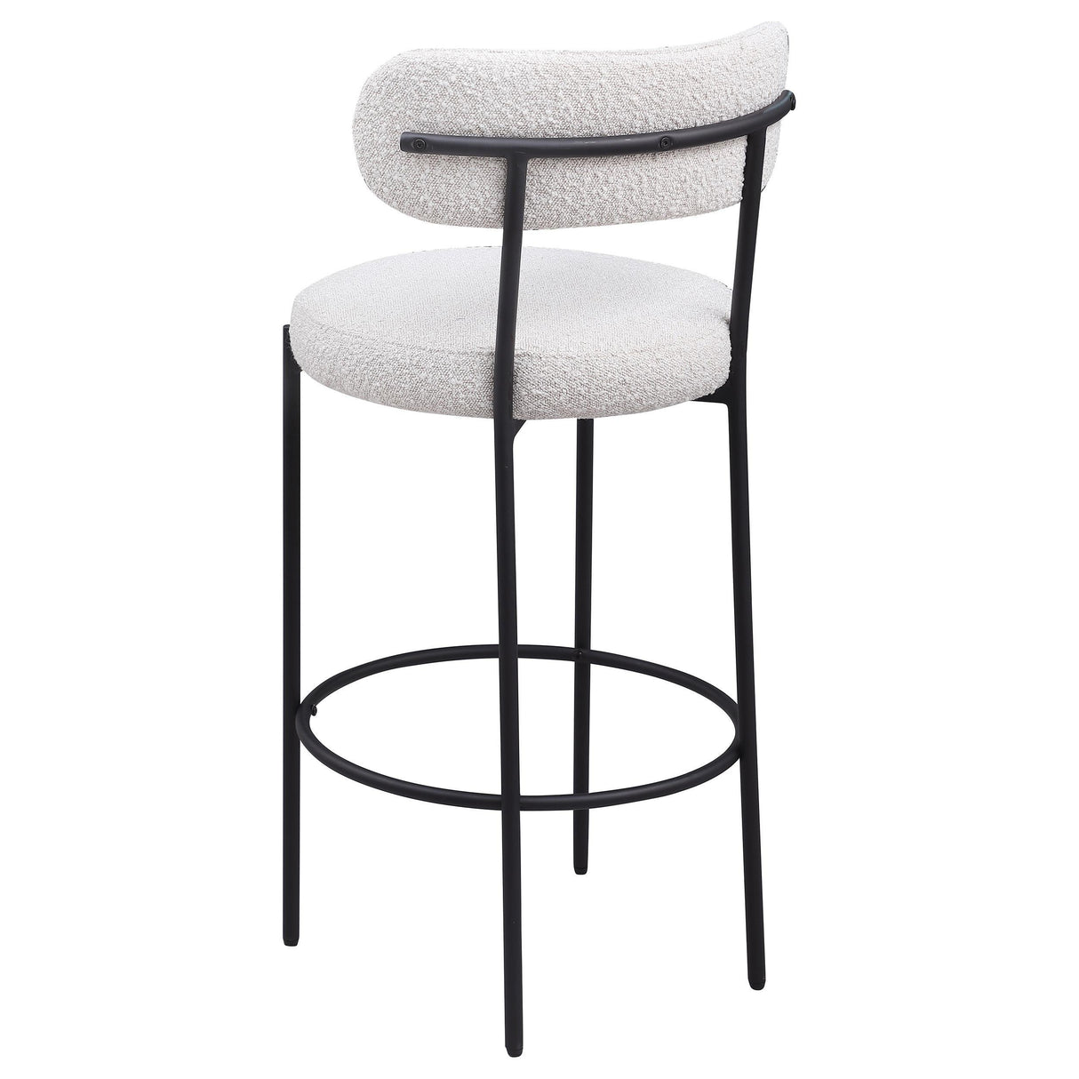 Viola Cream Boucle Upholstered Bar Stool, Set of 2 by Coaster at Eve Furniture