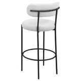 Viola Cream Boucle Upholstered Bar Stool, Set of 2 by Coaster at Eve Furniture