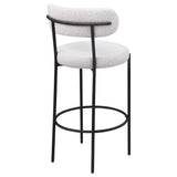 Viola Cream Boucle Upholstered Bar Stool, Set of 2 by Coaster at Eve Furniture