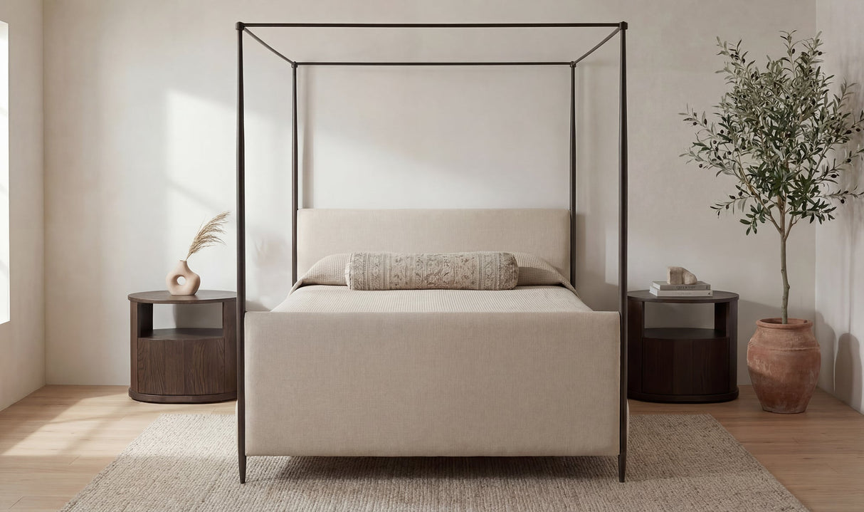 Viola King Bed Beige by Moe's Home at Eve Furniture