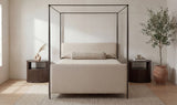 Viola Queen Bed Beige by Moe's Home at Eve Furniture