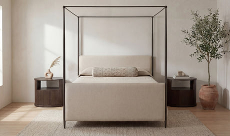 Viola Queen Bed Beige by Moe's Home at Eve Furniture