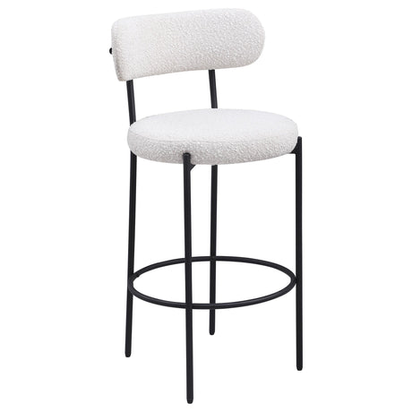 Viola Cream Boucle Upholstered Bar Stool, Set of 2 by Coaster at Eve Furniture