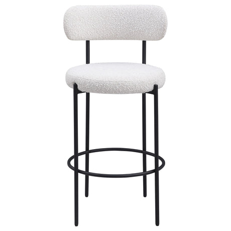 Viola Cream Boucle Upholstered Bar Stool, Set of 2 by Coaster at Eve Furniture