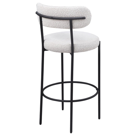 Viola Cream Boucle Upholstered Bar Stool, Set of 2 by Coaster at Eve Furniture