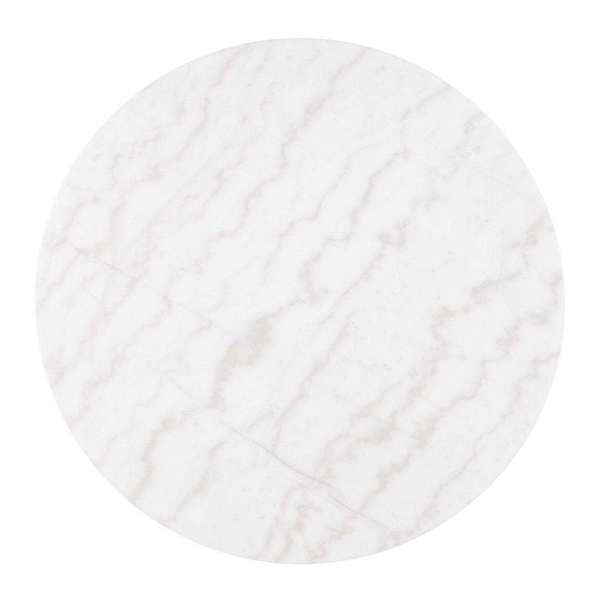 Virden Black/White/Gold Round Cocktail Table