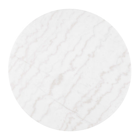 Virden Black/White/Gold Round Cocktail Table by Furniture of America at Eve Furniture