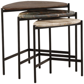 Viremont Nesting Table Set of 3, Multi by Dovetail at Eve Furniture